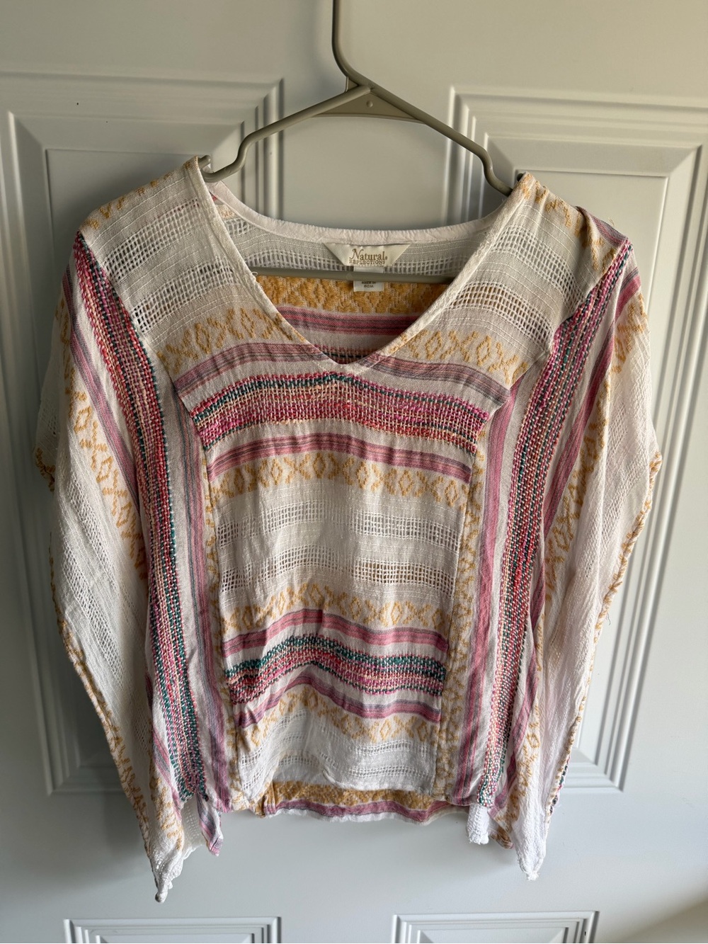 Natural Reflections Sandshell V-Neck Shirt Size S/M